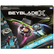 Beyblade X: Xtreme Battle aréna szett kilövővel és Dagger Dran és Tusk Mammoth pörgettyűvel - Hasbro