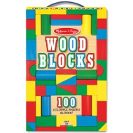 Színes fa építőkocka készlet 100db-os - Melissa &amp; Doug