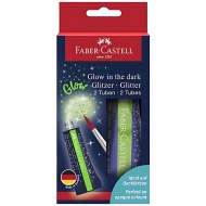 Faber-Castell: Sötétben világító csillám ragasztó 2x12ml