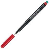 Faber-Castell: Multimark alkoholos filc F 0,6mm-es piros