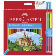 Faber-Castell: Színesceruza készlet 24+3 db