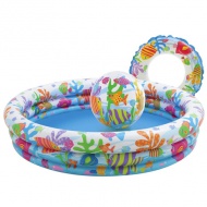 Fishbowl medence szett 132x28cm - Intex