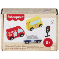 Fisher-Price: Wood fa kisautó szett - Mattel