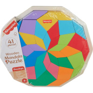 Fisher-Price: Wood Fa mandala színkirakó - Mattel