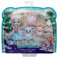 Enchantimals: Pristina Polar Bear &amp; Glacier játékszett kisállatokkal - Mattel