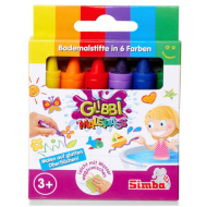 Glibbi Vízi zsírkréta 6db-os szett - Simba Toys