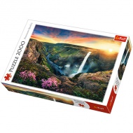 Haifoss vízesés, Izland puzzle 2000db-os - Trefl