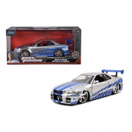 Halálos iramban: Brian's 2002 Nissan Skyline GT-R (BNR34) autómodell 1/24 - Simba Toys