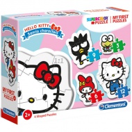 Hello Kitty 4 az 1-ben Supercolor formapuzzle - Clementoni