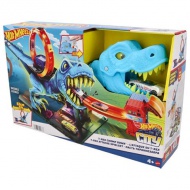 Hot Wheels City: T-Rex hurok pálya játékszett - Mattel