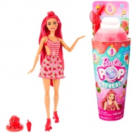 Barbie: Slime Reveal - Dinnye meglepetés baba gyümölcsös szettben Piros hajjal - Mattel