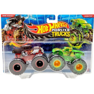 Hot Wheels Monster Trucks Bone Shaker vs Gunkster dupla jármű csomag - Mattel