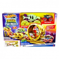 Hot Wheels Monster Trucks: Power Smasher Hajsza pályaszett - Mattel