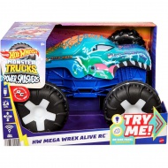 Hot Wheels Monster Trucks: Távirányítós interaktív Mega Wrex monster kisautó - Mattel