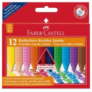 Radírozható Jumbo zsírkréta 12db-os szett - Faber-Castell