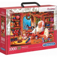 Készülődés Karácsonyra a Mikulással 1000db-os puzzle - Clementoni