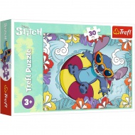 Disney Stitch élvezi a nyaralást 30db-os puzzle - Trefl