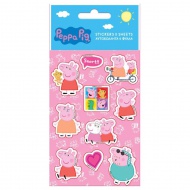 Peppa malac öntapadós matrica szett  8x12cm-es íven 5db