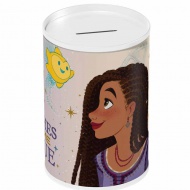 Luna: Disney Wish - Kívánság henger alakú fém persely 10x15cm