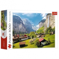 Lauterbrunnen, Svájc 3000db-os puzzle - Trefl