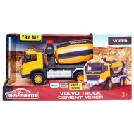 Majorette: Volvo betonkeverő mixer fénnyel és hanggal 19cm- Simba Toys