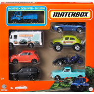 Matchbox: 8db-s kisautó szett exkluzív kék Mercedes-Benz pickup autóval - Mattel