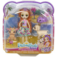 Enchantimals: Sunshine Beach Colita Goat és családja figuraszett - Mattel