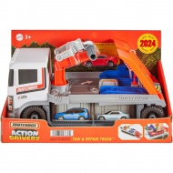 Matchbox Action Drivers: Autómentő és autószállító kamion - Mattel