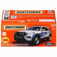 Matchbox: Papírdobozos 2023 Ford Police Interceptor Utility kisautó 1/64 - Mattel