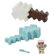 Minecraft: Reveal Vasgólem minifigura fehér kard alakú tárolóban - Mattel