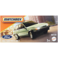 Matchbox: Papírdobozos 1983 Ford Fiesta MK 2 kisautó 1/64 - Mattel