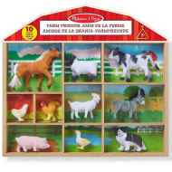 Farm állatai 10db-os figura szett fa tárolóban - Melissa &amp; Doug