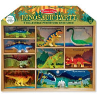 Dinoszauruszok 9db-os készlet fa tárolóban - Melissa &amp; Doug