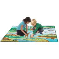 Állatok Élőhelye játszószőnyeg állatfigurákkal 200x150cm - Melissa &amp; Doug