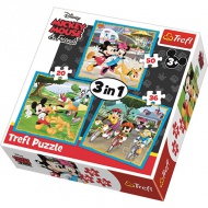 Mickey egér és barátai 3 az 1-ben puzzle - Trefl