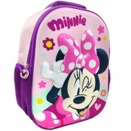 Disney Minnie egér 3D lekerekített iskolatáska, hátizsák 26x10x32cm