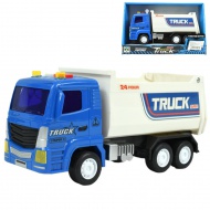 Super Truck: Lendkerekes kék teherautó 23cm