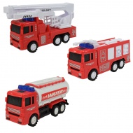 Fire Truck: Lendkerekes tűzoltóautó többféle változatban 13cm