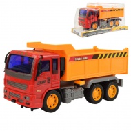 Construction Truck: Billencses teherautó lendkerekes kialakítással 19cm