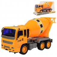 Construction Truck: Betonkeverő mixer teherautó lendkerekes kialakítással 19cm