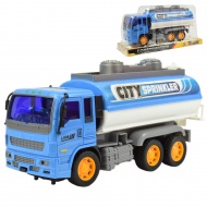 Construction Truck: Tartályos teherautó lendkerekes kialakítással 19cm