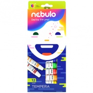 Nebulo: Színes tempera készlet 12ml 12db