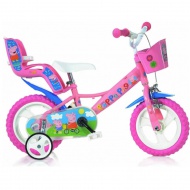 Peppa Malac rózsaszín gyerek bicikli 12-es méretben - Dino Bikes kerékpár