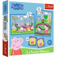 Peppa malacos 2 az 1-ben puzzle és memóriajáték - Trefl