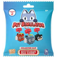 Pet Simulator: Gyűjthető minifigura meglepetéscsomag akasztóval 2-es széria többféle változatban 1db