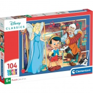 Disney Pinokkió 104db-os Supercolor puzzle - Clementoni