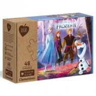 Play for Future: Disney Jégvarázs 2 3x48db-os puzzle - Clementoni