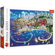 San Francisco öböl 2000db-os puzzle - Trefl