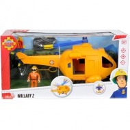 Sam, a tűzoltó: Wallaby II helikopter játékfigurával - Simba Toys