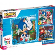 Sonic 3x48db-os Supercolor puzzle - Clementoni